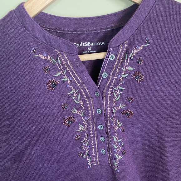 CROFT & BARROW Embellished Sweater - Picture 7 of 8